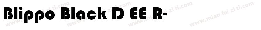 Blippo Black D EE R字体转换